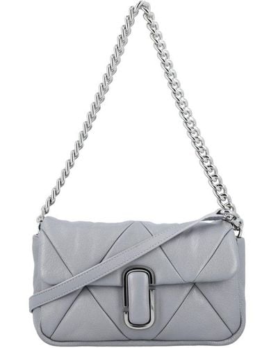 Marc Jacobs The Puffy Diamond Quilted J Marc Shoilder Bag - Metallic