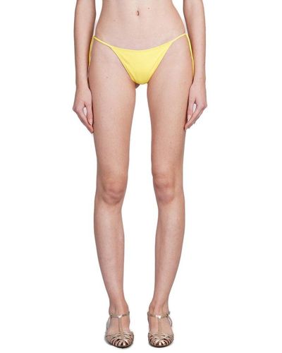 Mc2 Saint Barth Marielle Side-tied Bikini Bottoms - Yellow