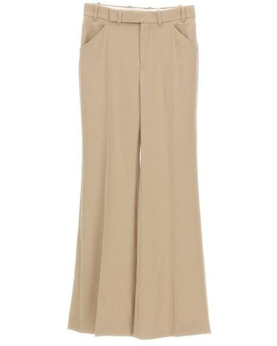 Chloé Wide-leg Tailored Trousers - Natural