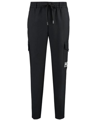 Versace Technical Fabric Trousers - Black