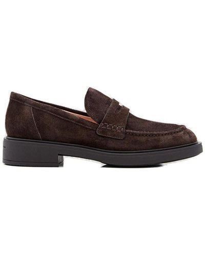 Gianvito Rossi Harris Slip-on Penny Loafers - Brown