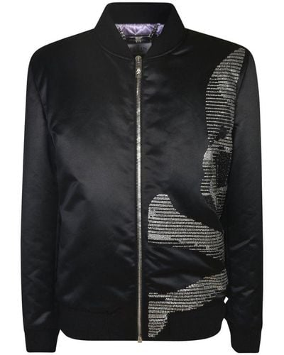 Philipp Plein Zip-up Skull-embellished Jacket - Black