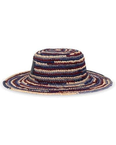 Isabel Marant 'tulum' Raffia Hat, - Multicolour