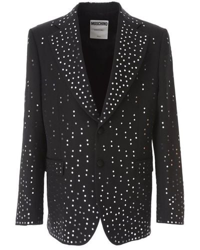 Moschino Flap-pocketed Single-breasted Blazer - Black