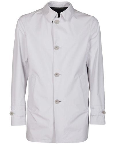 Herno Buttoned Shirt Jacket - Blue