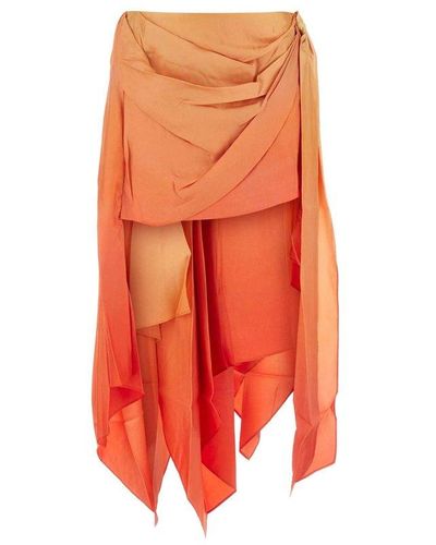 Zimmermann Tranquillity Scarf Mini Skirt - Orange