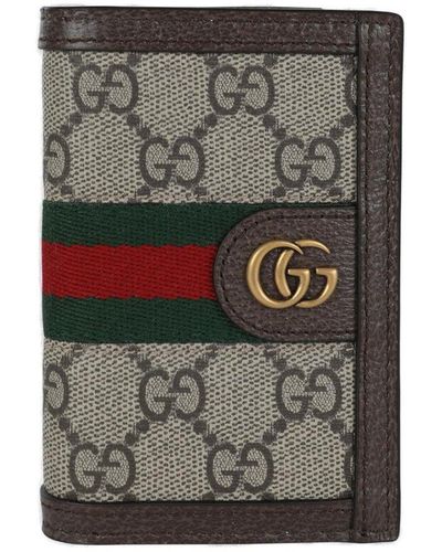 Gucci Ophidia GG Card Case - Grey