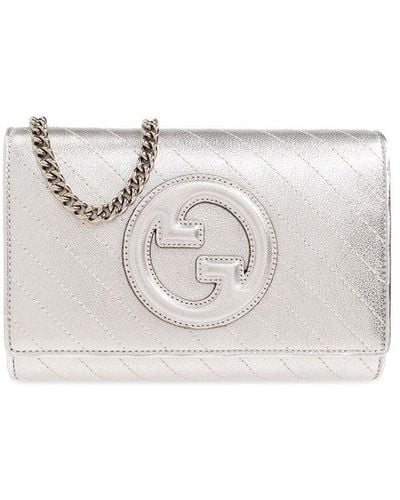 Gucci 'blondie' Wallet On Chain - White