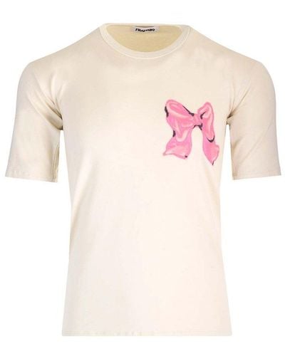 Magliano Fiocco Ribbon Printed T-shirt - Pink
