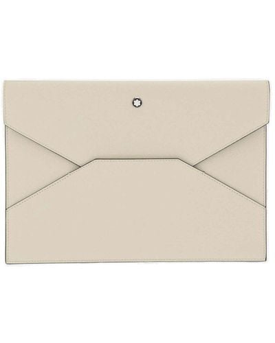 Montblanc Sartorial Envelope Clutch Bag - Natural