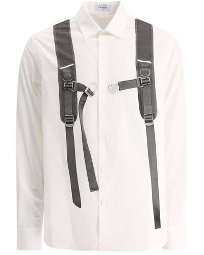 Off-White c/o Virgil Abloh Off- Backpack-print Shirt - White