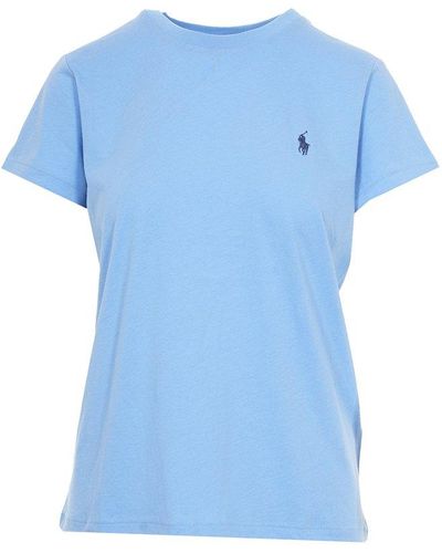 Polo Ralph Lauren Pony Embroidered Crewneck T-shirt - Blue