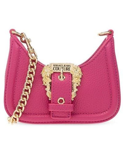 Versace Jeans Couture Baby Pink Small Baroque Buckle Shoulder bag  8052019260663