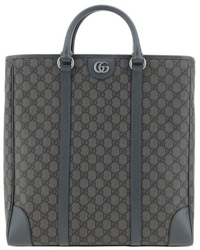 Gucci 'ophidia Medium' Shopper Bag - Gray