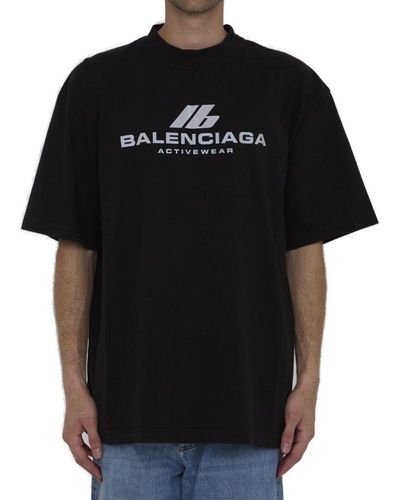 Balenciaga Activewear Medium Fit T-shirt - Black