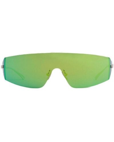 Bottega Veneta Oversized Frame Sunglasses - Green