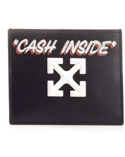 Off-White Logo Plaque Zip-Up Wallet - ShopStyle