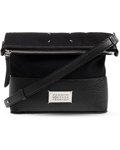 Maison Margiela Shoulder Bag With Logo, - Black