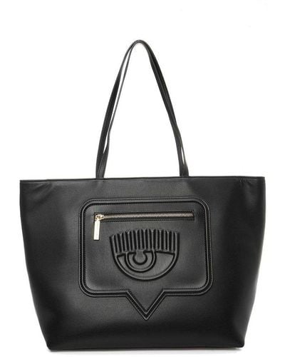 Chiara Ferragni Eyelike Top Handle Bag - Black