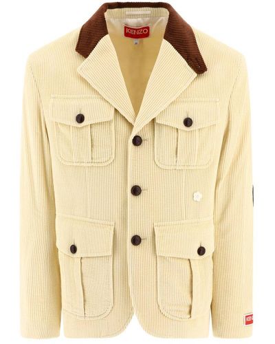 KENZO Corduroy Blazer - Natural