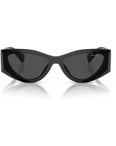 Miu Miu Cat-eye Frame Tinted-lenses Sunglasses - Black
