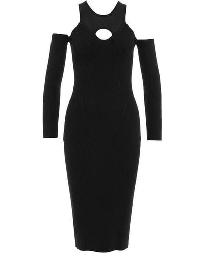 Pinko Cut Out Detailed Dress - Black