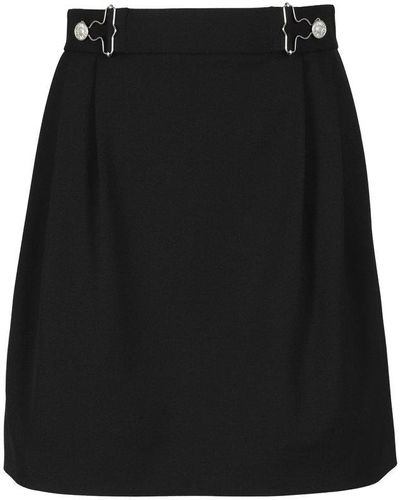 Moschino Jeans Buckle Embellished Pencil Skirt - Black