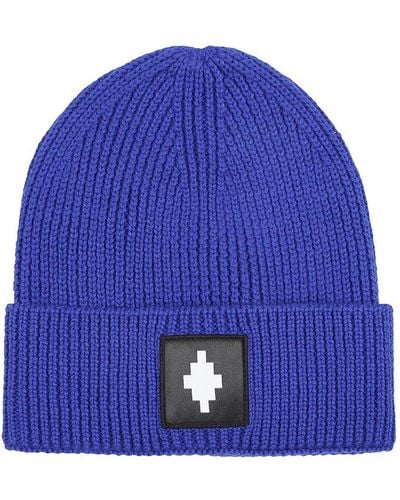 Marcelo Burlon Hat With Logo - Blue