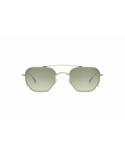 Jacques Marie Mage Marbot Aviator Frame Sunglasses - Green
