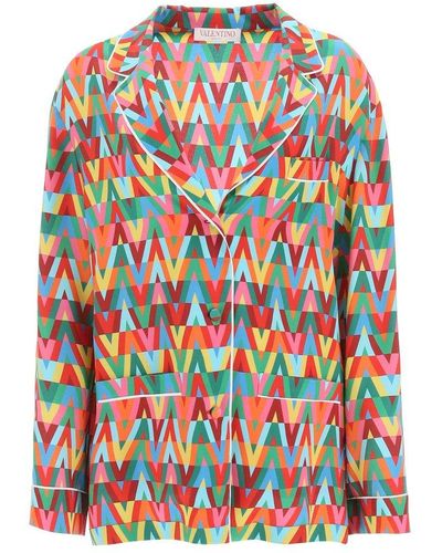 Valentino V Optical Archive 1973 Pajama Shirt - Multicolor