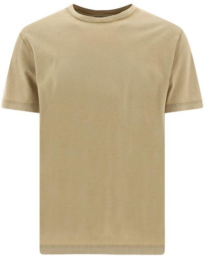 Roberto Collina Short Sleeved Crewneck T-shirt - Natural