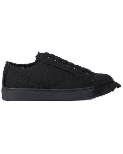 Yohji Yamamoto Raw Trim Sneakers - Black