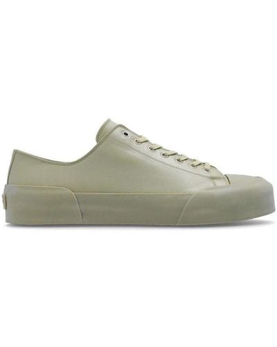 Jil Sander Lace-up Low-top Trainers - Green
