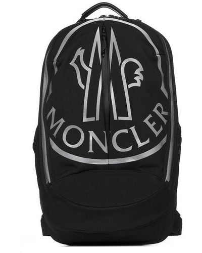 Moncler Logo Cotton-blend Backpack - Black