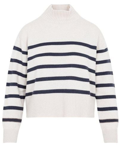 Brunello Cucinelli Turtleneck Sweater - White