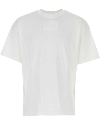 VTMNTS Barcode Patch Crewneck T-shirt - White