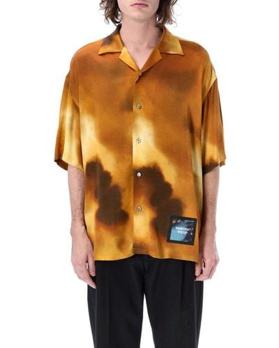 Ambush Short-sleeved Buttoned Shirt - Orange