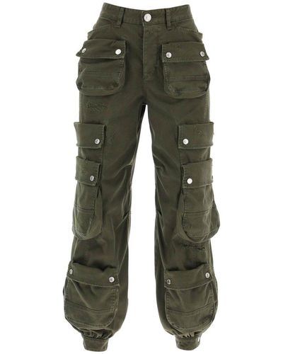 DSquared² Pocket Detailed Cargo Trousers - Green