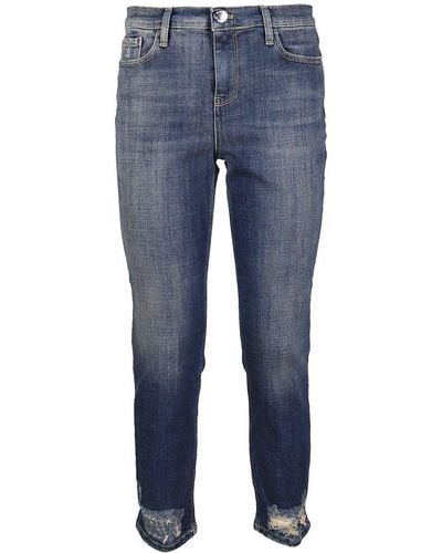 Pinko Distressed Slim-fit Jeans - Blue