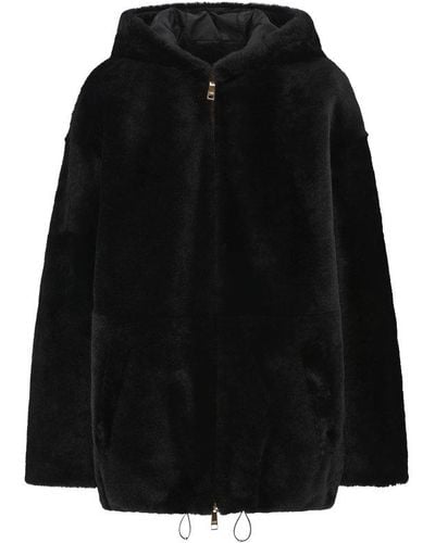 Prada Shearling Reversible Jacket - Black