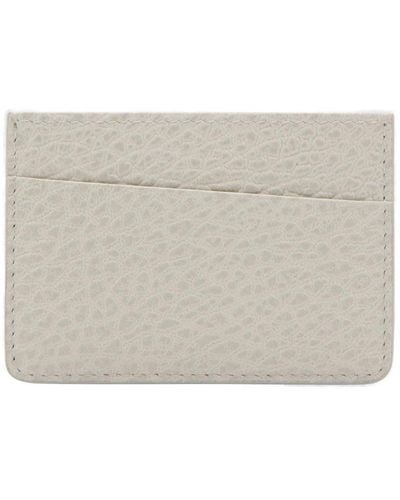 Maison Margiela Four-stitch Embroidered Card Wallet - Natural