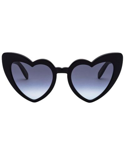 Saint Laurent Heart Shaped Sunglasses - Blue
