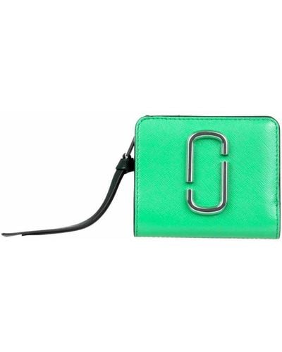 Marc Jacobs Green Mini Compact Wallet