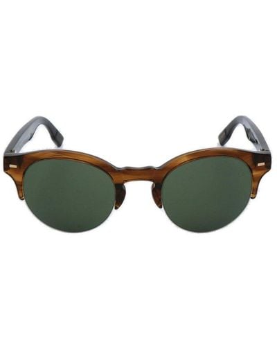 Zegna Cat Eye Frame Sunglasses - Green