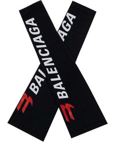 Balenciaga Sleeves With Logo - Black