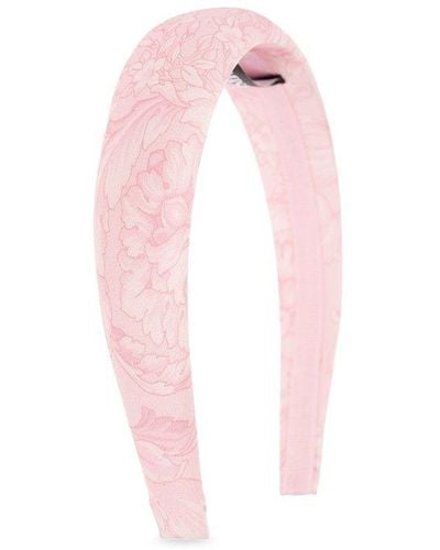 Versace Patterned Headband, - Pink