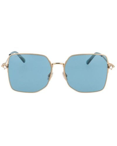 Jimmy Choo Trisha Square Frame Sunglasses - Blue