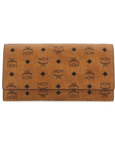 MCM Canvas Wallet - Brown