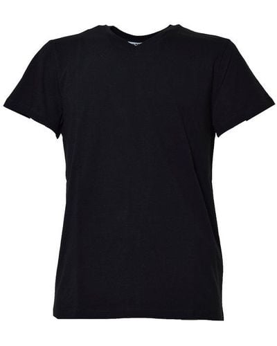 Jil Sander V-neck Straight Hem T-shirt - Black