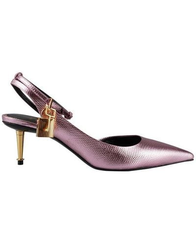 Tom Ford Sling Back Court Shoes Shoes - Brown